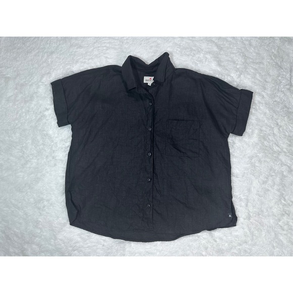 American Giant Meteorite Button Down Women's Linen Shirt size Small - Picture 1 of 3